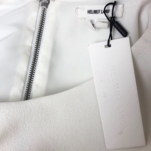 Helmut Lang White Sleeveless Minimalist Shift Dress Size S - Picture 7 of 8
